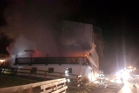 Feueralarm am Zammerberg - Gasthof brannte