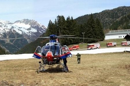 Hubschrauberübung in Ischgl