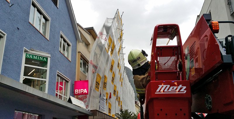 Fönsturm verursachte Feuerwehreinsatz in Landeck