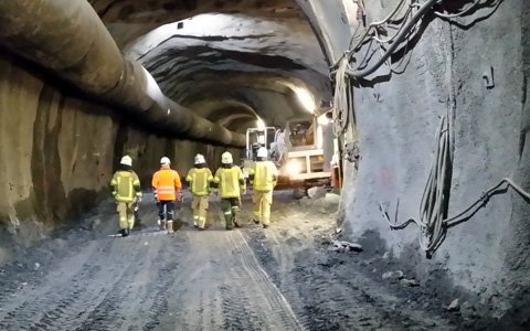 Besichtigungen von Tunnelbaustellen im Bezirk Landeck