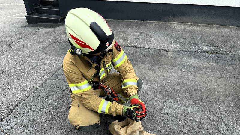 Tierische Hilfeleistung: Kleiner Pechvogel braucht die Feuerwehr