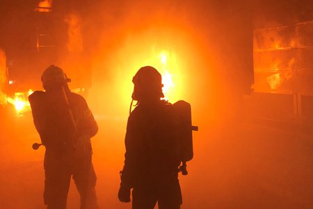 18 Kameraden der Feuerwehr Landeck in der Schweiz in Lungern