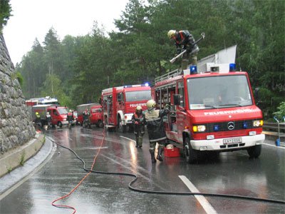 Tankwagenunfall in Graf/Gurnau