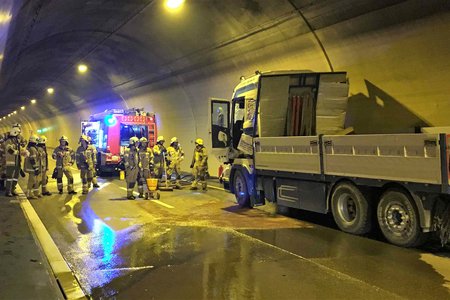 Schwerer Verkehrsunfall im Strenger Tunnel