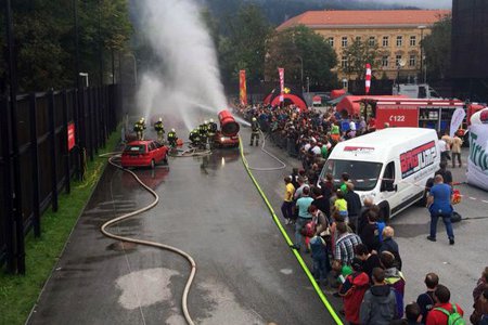 Feuerwehr-Alpin-Messe Vorführung der FF Landeck