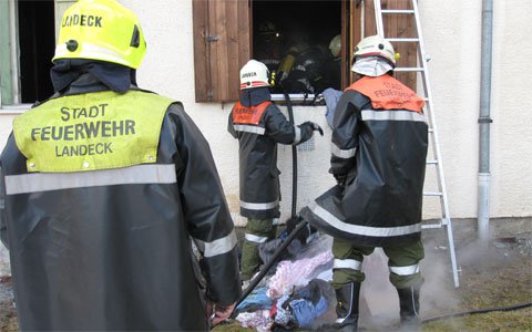 Wohnungsbrand in Landeck/Perjen